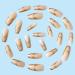 Timmoko Long Square Fake Nails - Exquisite Gold Foil Stripes Design - 24pcs - Buy Online on SooperMarket.com