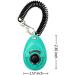 OYEFLY Dog Training Clicker with Wrist Strap - Durable Lightweight Easy to Use Pet Training Clicker for Cats Puppy Birds Horses. Perfect for Behavioral Training 2-Pack (Black and Water lake blue) - Buy Online on SooperMarket.com