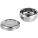 Natudeco Men's Wet Shave Soap Shell | Silver Metal Shaving Shell with Lid | Perfect for Soap Cream & Foam Shaving - Buy Online on SooperMarket.com