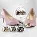 USHOBE High Heel Protectors 3 Pairs - Metal Toe & Crease Protector for Women's Shoes - 4X3cm - Buy Online on SooperMarket.com
