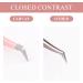 Tweezers for Eyelash Extension Professional Eyelash Tweezers for Single 2D 3D Eyelash Extension(Rounded Corners) 1 count (Pack of 1) Pink - Buy Online on SooperMarket.com