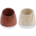 Premium Safety Razor Set for Men - Wood Grain Stand & 5 Pack Brown - Ideal for Bathroom Grooming - Buy Online on SooperMarket.com