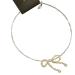 Oralgo's necklace with looping imitation pearls and loop fans collarbone chain French style jewelry for women and girls