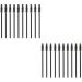200 Pcs Makeup Mascara Wands Eyelash 10X2X2cmx2pcs Blackx2pcs