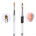 Lwtose 2pc Ombre Nail Brush Set - Nail Art Painting Pen for UV Gel Polish & Rhinestone Creations - Golden Color Gradient - Buy Online on SooperMarket.com