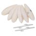 Lorelo 6 pieces sepia bowl birds chewing toys parrot cake stuff inkfish sepia bones with 3 pieces metal holder for turtles birds snails 11-13cm