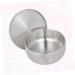 Beavorty 2-Pack Razor Soap Peel with Lid & Shaving Brush Holder | Premium Shaving Soap Bowl | Silver 11x11x6.5 cm - Ideal for Smooth Shaving - Buy Online on SooperMarket.com