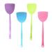 Hombrima fly swatter 4 pieces strong flexible manual pest control fly collapse 4 colors sorted (multi-4-pack) multi-colors