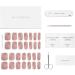 DANNI & TONI 28 Semi-Cured Nail Wraps - Salon-Quality Iced Latte Gel Nail Stickers Set - Buy Online on SooperMarket.com