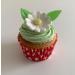 Holly Cupcakes 6 Beautiful Sugar Daisies & 12 Pretty Edible Wafer Leaves - Buy Online on SooperMarket.com