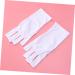 Mikinona Gel Manicure Gloves 1 Pair Anti Uv Glove Nail Half-Finger Gloves Chinese Wooden Pillow Cotton Glove Silicone Ear Display Uv Shield Glove White Manicure Manicure Glove - Buy Online on SooperMarket.com