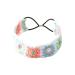JSGHGDF Floral Knitted Headband for Women Stretch Turban Floral Crocheted Granny-square Ethnic Tie Head Wrap Headband Sun flower headband