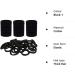 ILamourCar 50 Seamless Cotton Hair Elastics for Girls, Babies, and Women - Black - Buy Online on SooperMarket.com