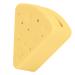 Powder Puff Holder Portable Silicone Easy to Clean Triangle Makeup Puff Container Smooth Opening Dustproof for Home Travel (Yellow)