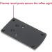 DPP Titanium Rear Sight Dovetail Mount for Glock - Compatible with Vortex Venom, Viper, Burris Fastfire, Docter - 7075T6 Aluminum - Black Anodized - Buy Online on SooperMarket.com