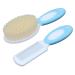 Baby Hair Brush and Comb Set Baby Brush with Soft Natural Bristles Shower Gift Blue