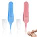 2 Pcs Baby Nose Tweezers Nose Cleaning Tweezers Safety Round-Head Nose Clean Clip Plastic Tweezers Baby Ear Nose Nasal Tweezers for Cleaning The Nasal Cavity