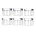 120 ml/4 oz doses pet plastic empty cosmetic container cases with silver aluminum cap cream lotion box ointment bottle of food bottle make-up jar pack of 6