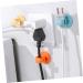 Cabilock 36-Piece Self-Adhesive Wall Hooks - Silicone & ABS Nail Hooks for Easy Hanging | No Punching Required Ideal for Home & Bathroom Use - Buy Online on SooperMarket.com