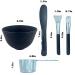 Premium 5-in-1 Face Mask Mixing Bowl Set - Spa Quality Tool Kit with Silicone Brush Soft Face Brushes Spatula & Measuring Scoop for Home Skincare - Buy Online on SooperMarket.com