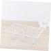 Mikikit 2pcs Refrigerator Egg Holder Egg Tray for Refrigerator Ornament Container Metal Iron Egg Stackable Whitex2pcs 12*8CMx2pcs - Buy Online on SooperMarket.com