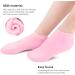 Silicone Gel Moisturizing Socks for Dry, Cracked Feet | Spa Foot Care Waterproof Socks | Fits US Size 6-9 | Pink - Buy Online on SooperMarket.com