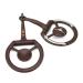Shanrya Loose Ring for Rider Horse Bit Copper Inlay Ring Snaffle for Horse Rider Mounts