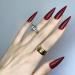 Redykat 24PCS XL Stiletto Matte Press On Nails - Salon Quality Extra Long Dark Red False Nails for Quick Home Manicure - Buy Online on SooperMarket.com