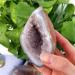 Specimen Healed Natural Agate Rough Stone Raw Crystal Hole Cut Purple Cluster Crystal Ornaments As a Gift FZUGEDRLI (Size : 100-150g) - Buy Online on SooperMarket.com