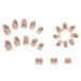 24Pcs Short Press on Almond Round Fake Nails with Little Flowers Design - Glossy Acrylic False Nails for Women and Girls | Spring Styles-4 - Buy Online on SooperMarket.com