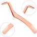 2pcs Stainless Steel Lash Tweezers Set for Volume and Classic Lashes - Rose Gold Colorful - Buy Online on SooperMarket.com