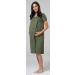 Happy Mama Labor Delivery Hospital Gown Breastfeeding Maternity - Khaki - Buy Online on SooperMarket.com