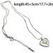 Oralgos Adjustable Love Shape Necklace - Tulip Heart Pendant Collarbone Chain | Elegant French Style Accessories for Women - Buy Online on SooperMarket.com