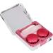 Gavigain Portable Square Contact Lens Case - Marble Design with Mirror (Rose Red) | International Shipping Available - Buy Online on SooperMarket.com