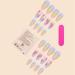 Aflytep Diamond French Wearable Nails Wearable Press on Nails Full Cover Nail Tips Rainbow Small Flower Sticker False Nail Tips - Buy Online on SooperMarket.com
