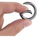Yosoo Health Gear EDC Ring Buckle Locking Carabiner - 5PC Zinc Alloy Round Snaps Keychain Clips & Hooks for Ultimate Durability - Buy Online on SooperMarket.com