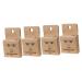 Baluue 4 Pcs Brown Makeup Gadgets Eyebrow Mapping Ruler Ink Line Embroidery Ink Makeup Supply 7.5x4.5cmx2pcs Brownx2pcs