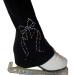 UniqGarb Figure Skating Practice Pants  Polar Fleece Black  Blue  Pink UGSP39cf Bow Mm Girl L (10-12) / Polar Fleece
