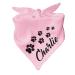 Little Fratz Dog Triangle Scarf (Colour: pink) (Size 2 (68 cm)) Name of the dog 68 x 20 pink