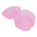 Denture Container with Sieve - Pink Retainer Cleaner & Soaking Cup for Braces | Durable Denture Bath for Cleaning & Storage - Buy Online on SooperMarket.com