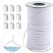 Elastic for Sewing Masks Stretchy Elastic String for Masks Sewing Craft DIY  Premium Quality  Soft Material  Round Elastic Cord for mask (5MM185Yards)