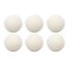 Fabric Softener Ball Skin Friendly 6 Pieces Static Reduction Safe Reusable Wool Drying Balls Bag Packed for Clothes (6cm)