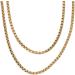 Mindful Breathing Necklace Prevent Skin Fading Reduce Anxiety Relieve Stress Increase Lung Volume For Men For Daily Wear (Gold Color) - Buy Online on SooperMarket.com
