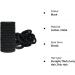 Hanyousheng Elastic Hair Bands 50 Pcs - Soft Seamless Hair Ties for Women Men Girls Kids (Black) - Buy Online on SooperMarket.com