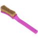 Bouldering Brush with Thick Boar's Hair Bristles | Rock Climbing Holds Cleaner | Indoor/Outdoor Climbing Chalk Brush - Black & Purple - Buy Online on SooperMarket.com