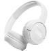 JBL Tune 510BT Wireless On-Ear Headphones with Purebass Sound - White