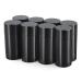 8 Pack 1 Oz Deodorant Containers Empty Black Plastic Twist-up Deodorant Tubes Bottom Filling DIY Travel Refillable Lip Balm Tubes Container