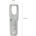 Brensty 1Set Gray Hair Clipper Back Housing Cover Clear Front Lid for Hair Trimmer Tools Kit - Buy Online on SooperMarket.com