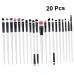 Shop Housoutil 60 Pcs Eyeshadow & Eyelash Brush Kit - Portable Makeup Accessories for Women | International Shipping - Buy Online on SooperMarket.com