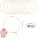 Outuxed 8pcs 10-inch Metal Hoops for DIY Crafts, Dream Catchers, and Wedding Decor - Gold Macrame Rings for Wall Hanging - Buy Online on SooperMarket.com
